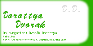 dorottya dvorak business card